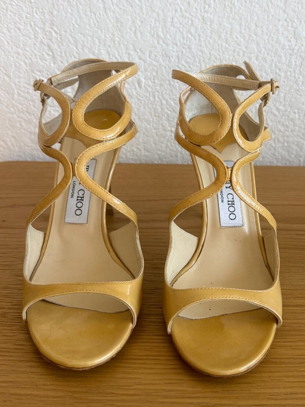 Jimmy Choo Lang Strappy Patent Leather Heeled Sandals